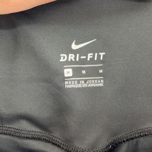 Nike Dri Fit Leggings Pants Black Red Womens Size M Athletic Workout Active - Picture 5 of 9